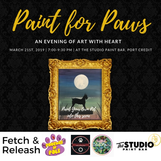 Fundraiser Paint for Paws with Fetch and Releash Mississauga